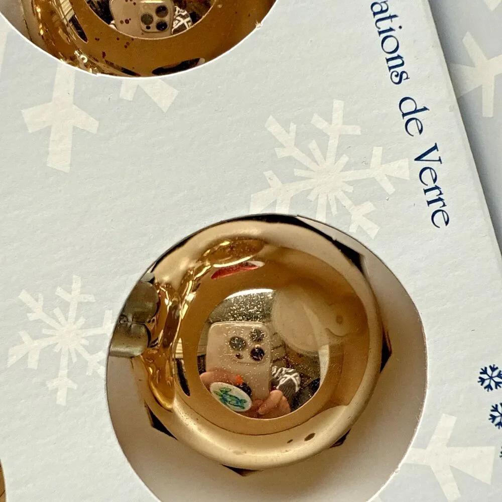 Lot Of 44 Rauch Holiday Time Shiny Glass Ball Christmas Ornament Made in USA - Picture 7 of 11